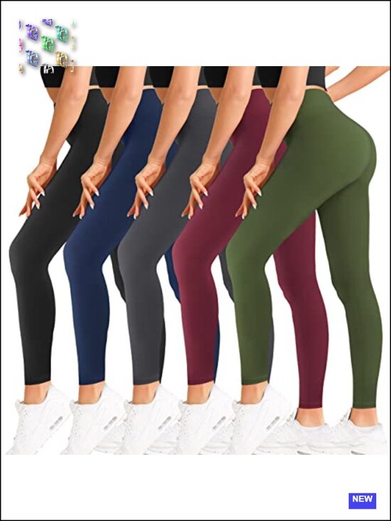 Pants - High Waisted Ultra Soft Leggings, Buttery Stretch Yoga Pants with Tummy Control